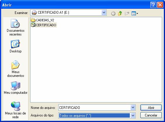 Instalar Certificado Digital no Chrome