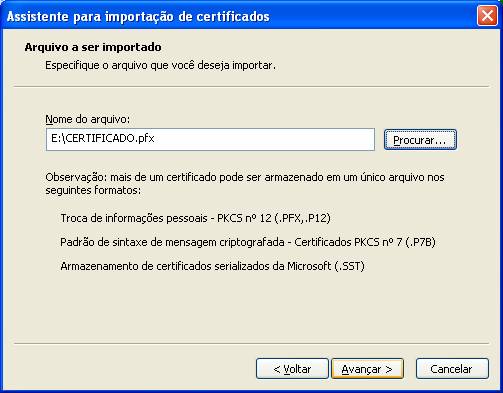 Instalar Certificado Digital no Internet Explorer